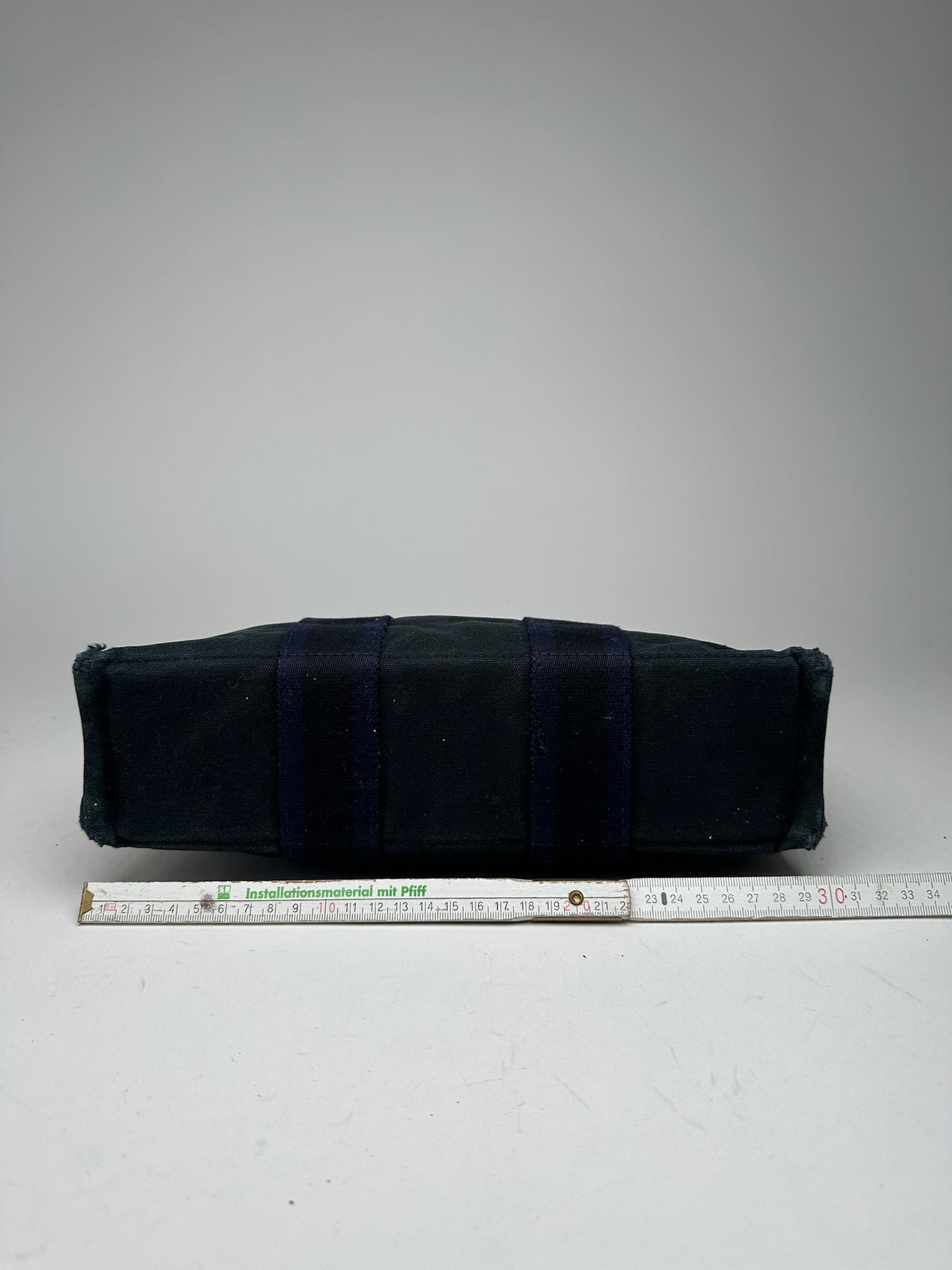 Vintage Hermes Shopper Bag black navy