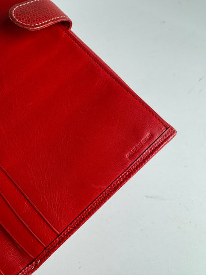 Vintage Loewe Madrid Leather Card Holder / wallet red