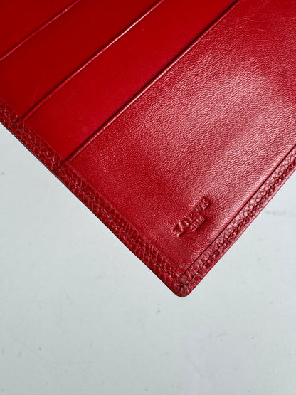 Vintage Loewe Madrid Leather Card Holder / wallet red