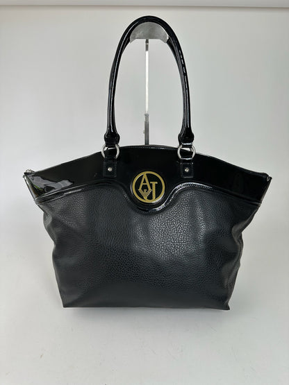 Vintage Armani Leather Duffel bag black