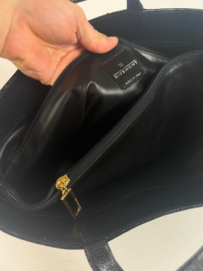 Vintage Givenchy Leather Shopper black