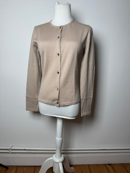 Vintage Gianni Versace Wool Cardigan Beige M
