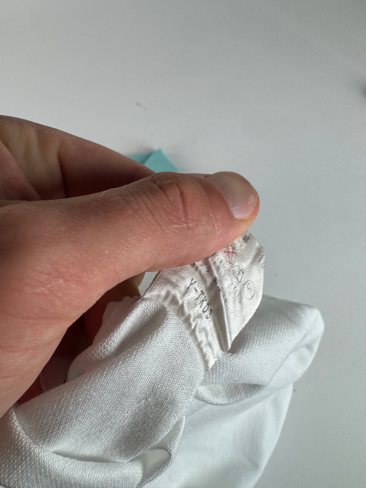 Vintage Dior Fish Polo White Turquoise L