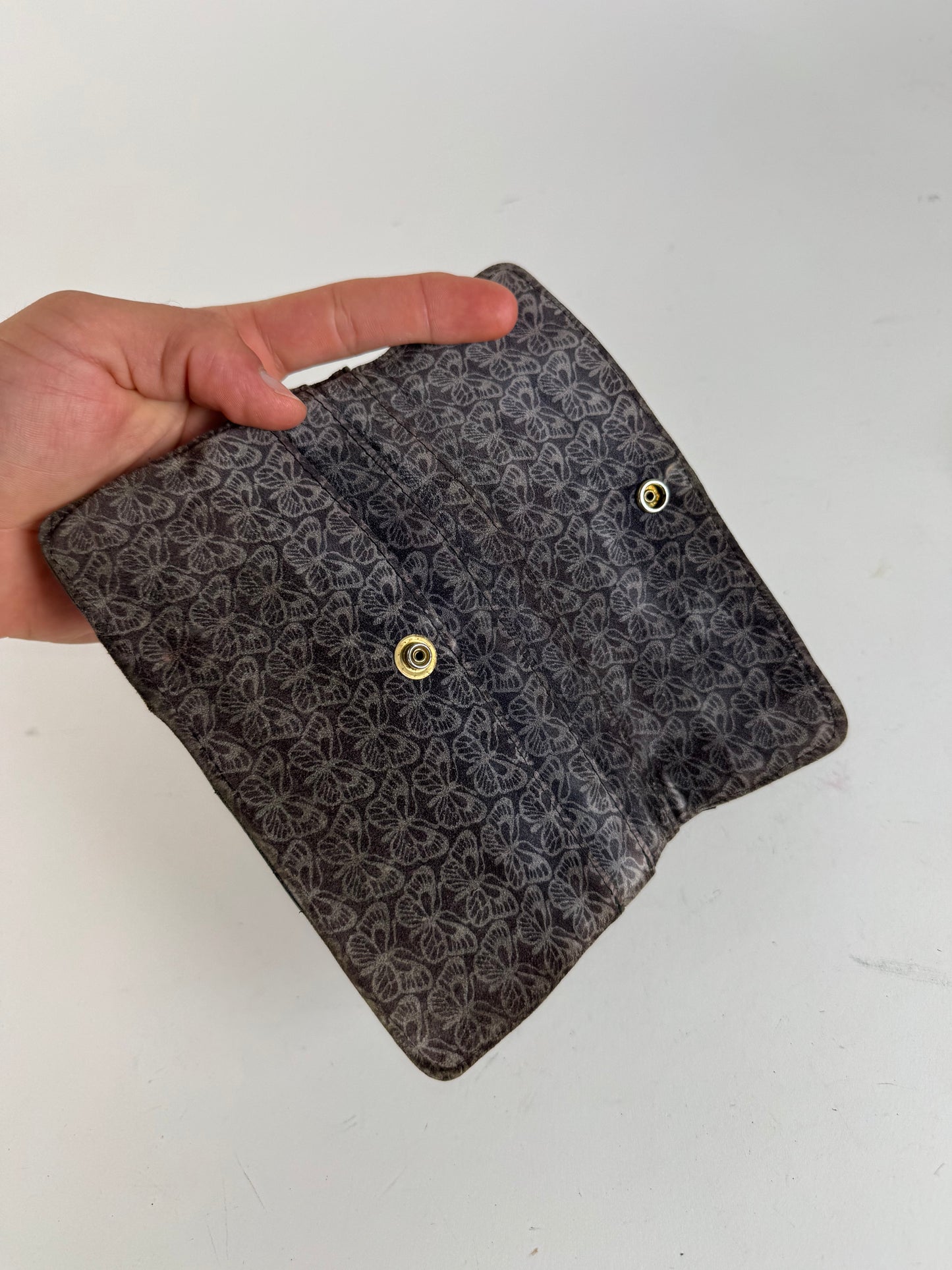 Pochette papillon monogramme en laine Bottega Veneta vintage