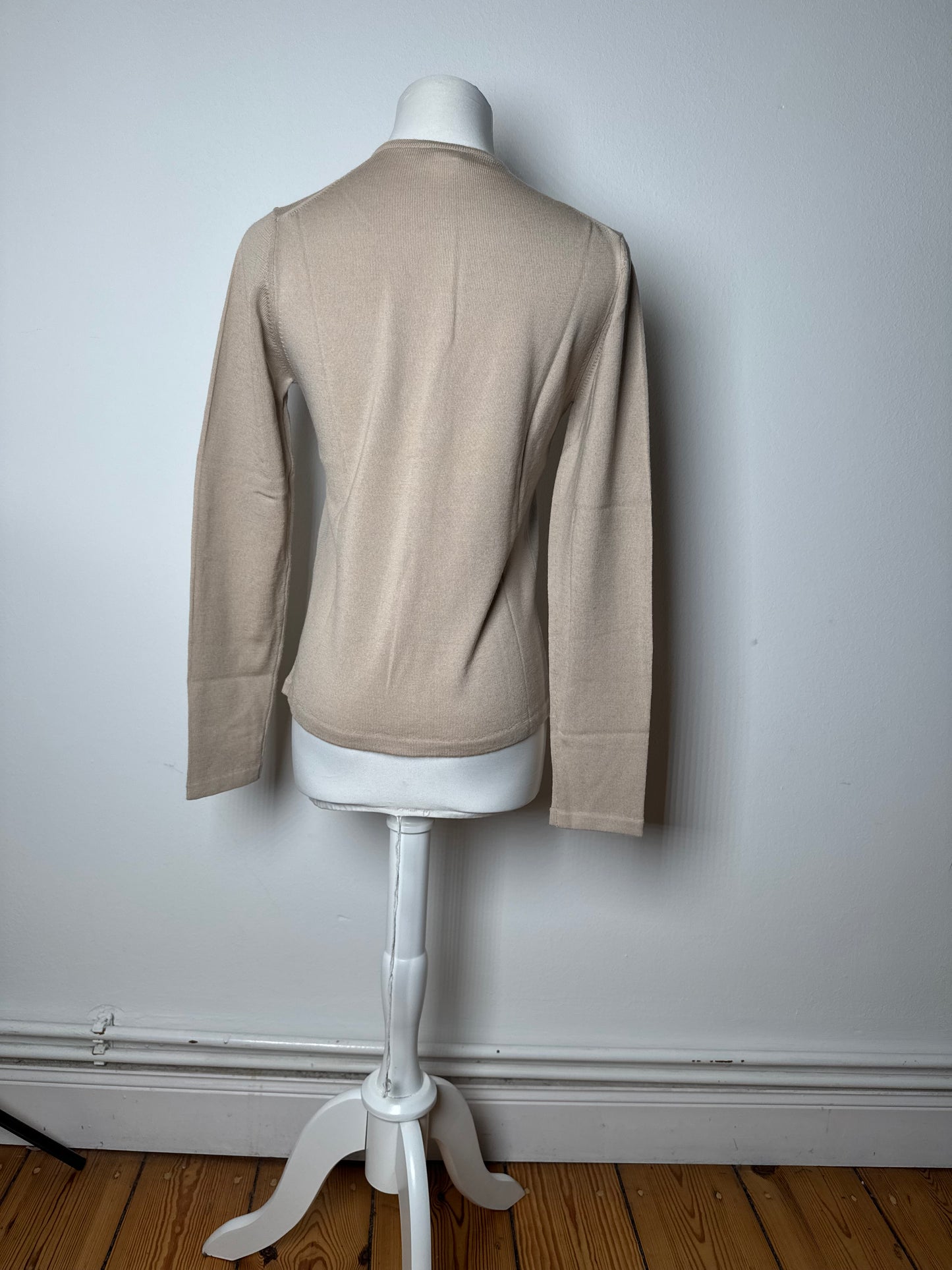 Vintage Gianni Versace Wool Cardigan Beige M