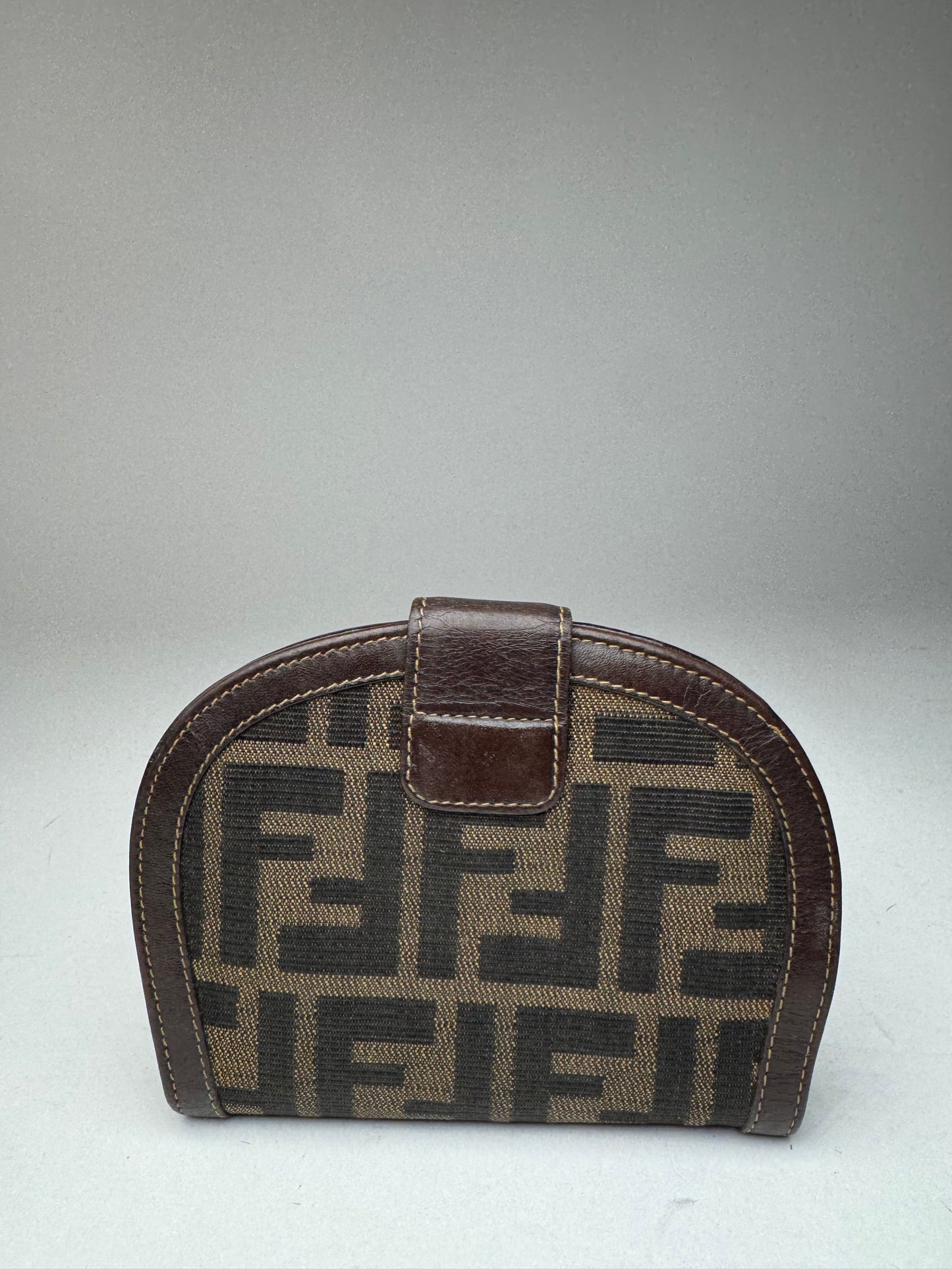 Vintage Fendi Monogram Wallet Brown