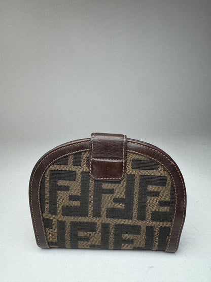 Vintage Fendi Monogram Wallet Brown