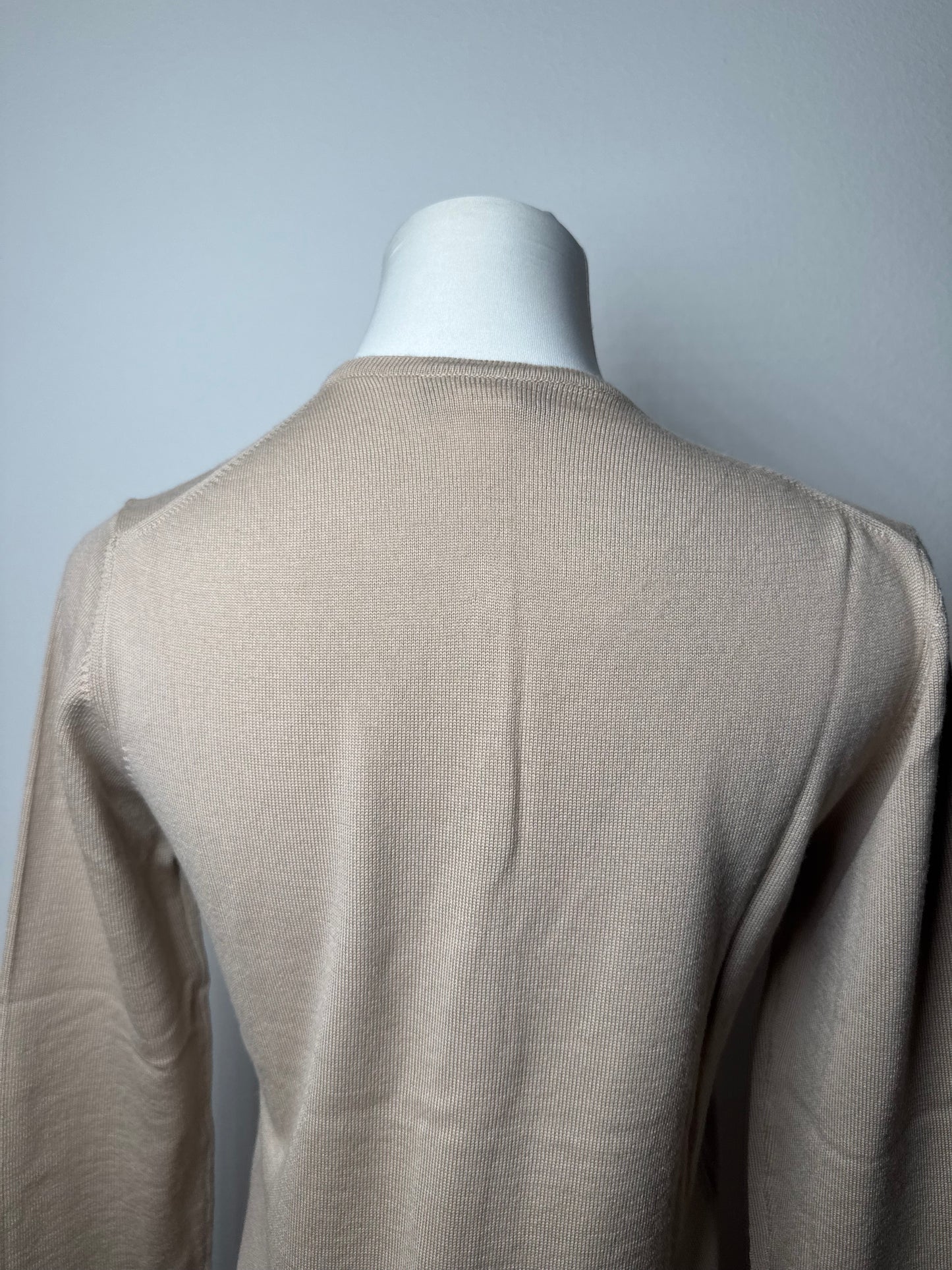 Vintage Gianni Versace Wool Cardigan Beige M