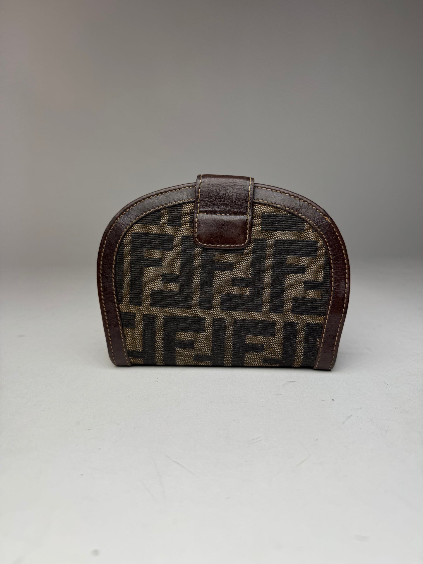 Vintage Fendi Monogram Wallet Brown