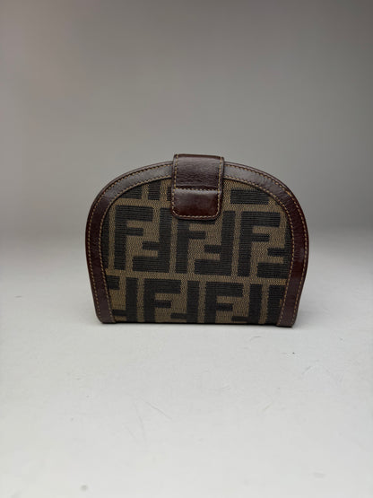 Vintage Fendi Monogram Wallet Brown