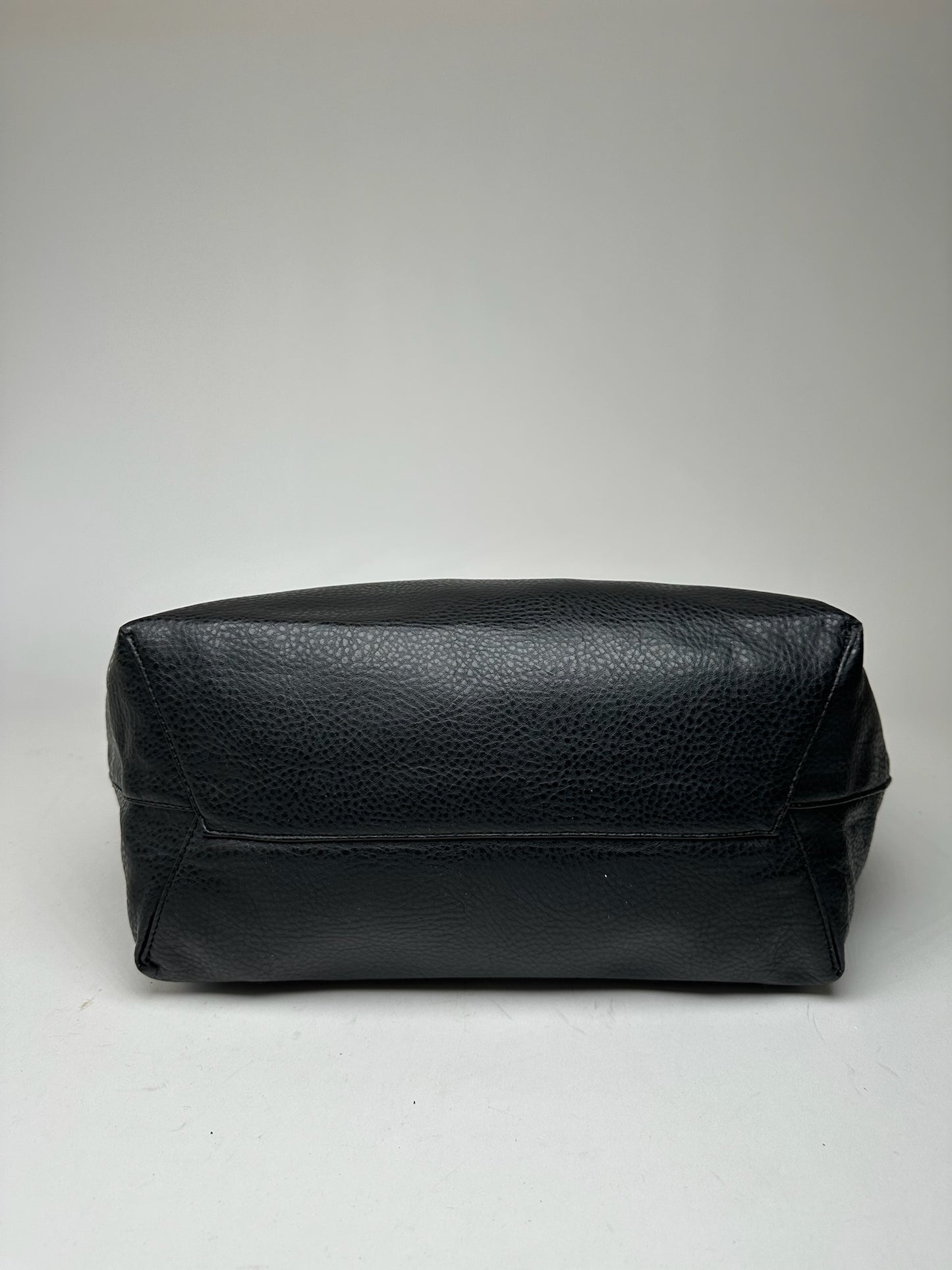 Vintage Armani Leather Duffel bag black