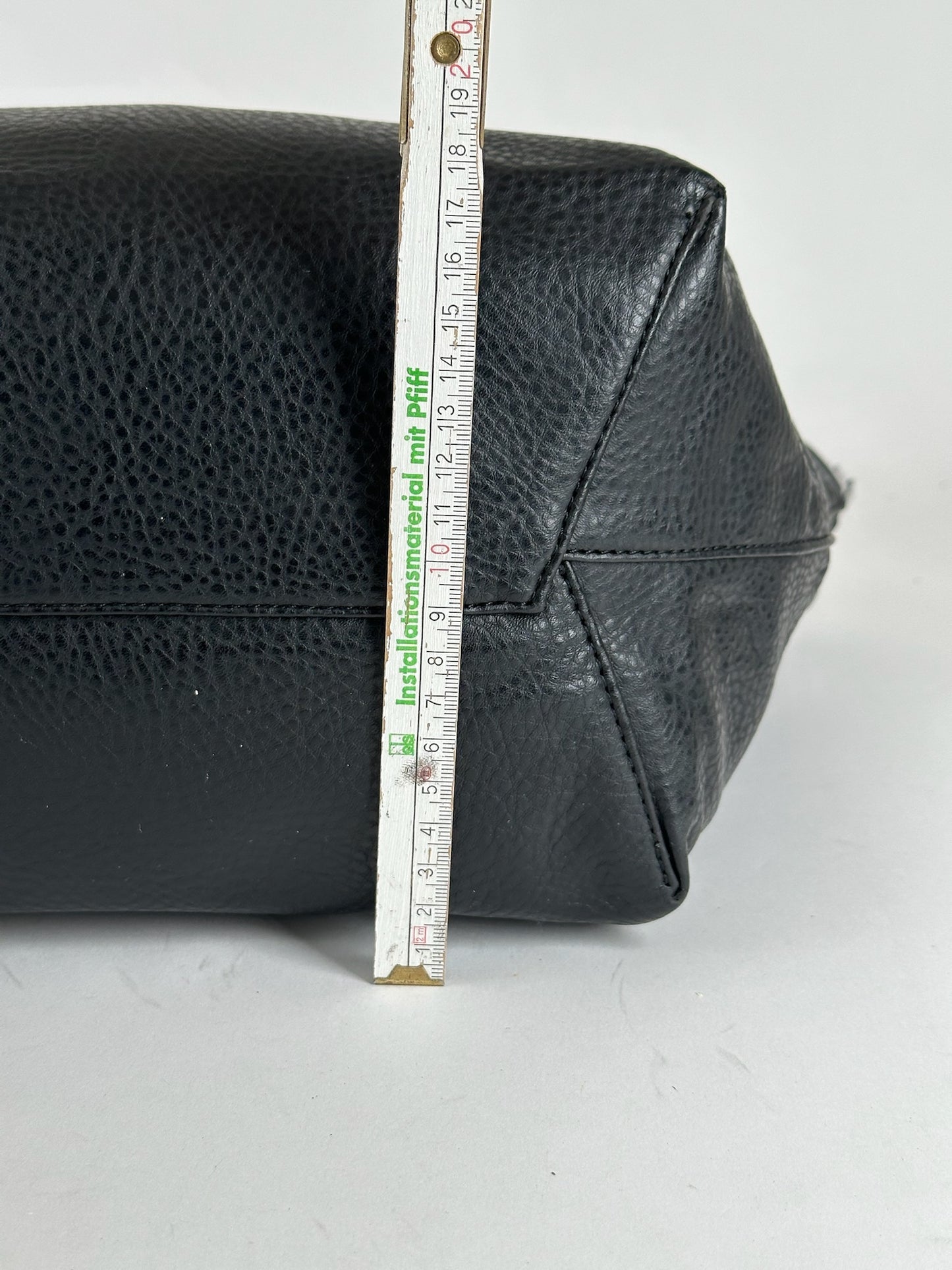 Vintage Armani Leather Duffel bag black