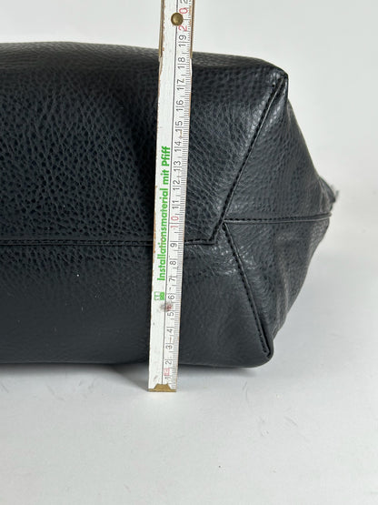 Vintage Armani Leather Duffel bag black