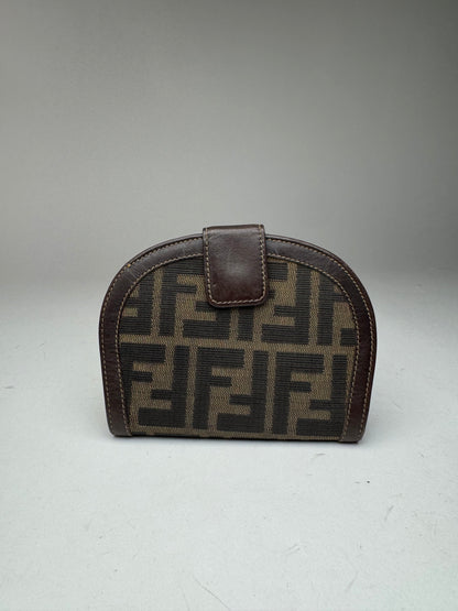 Vintage Fendi Monogram Wallet Brown