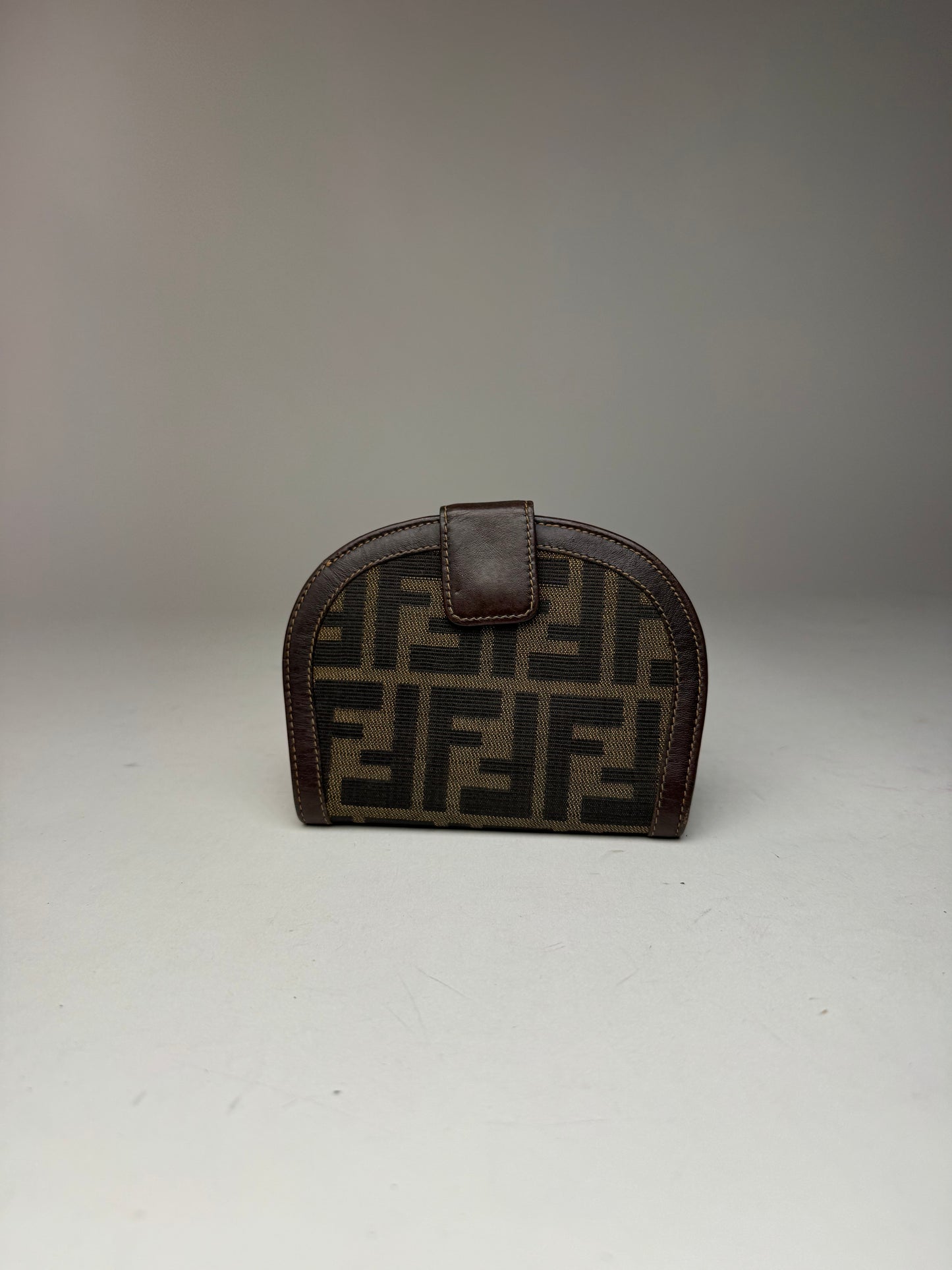 Vintage Fendi Monogram Wallet Brown