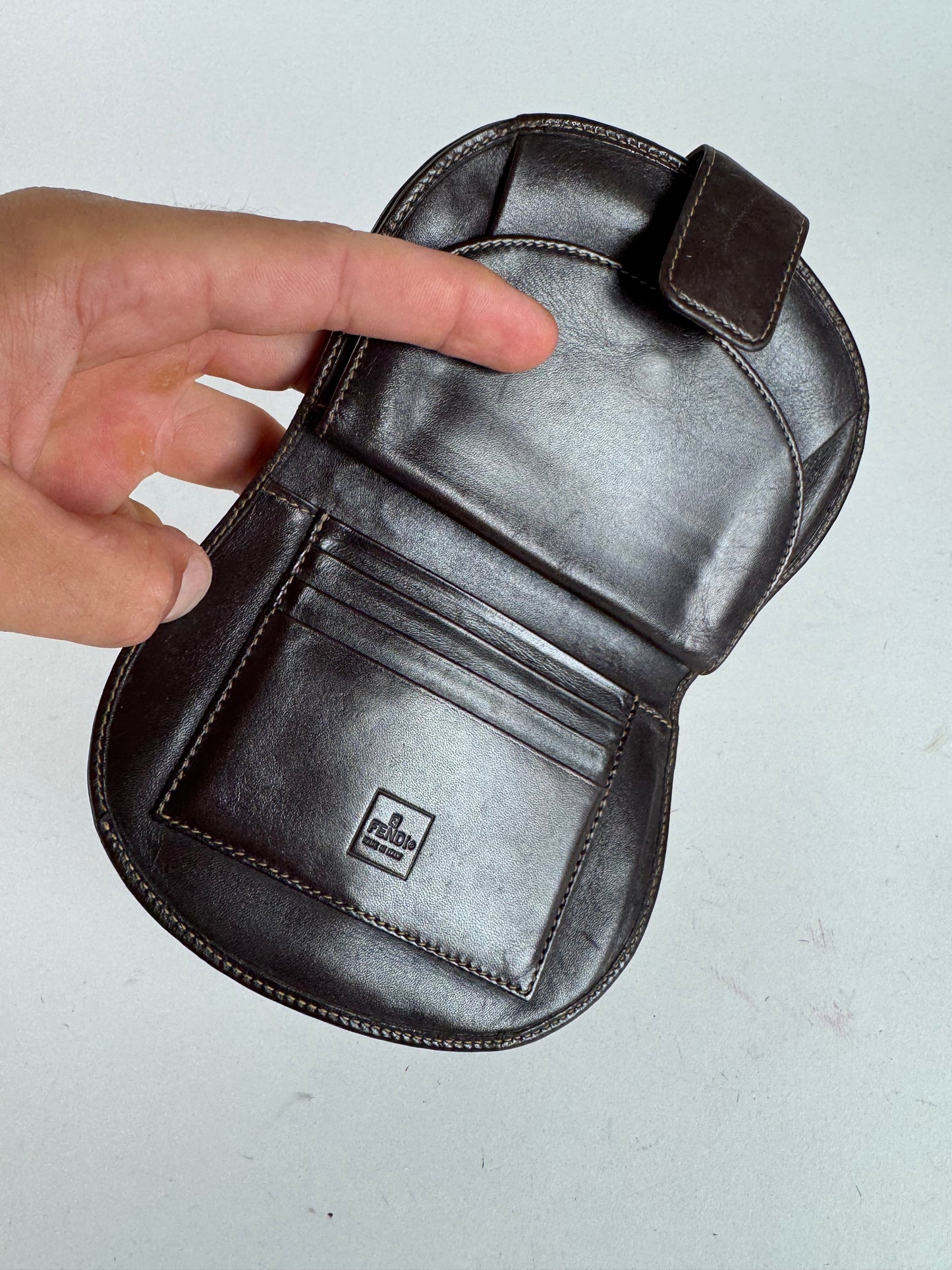 Vintage Fendi Monogram Wallet Brown