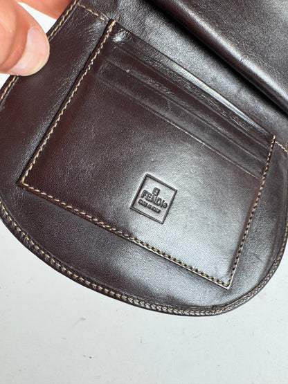 Vintage Fendi Monogram Wallet Brown