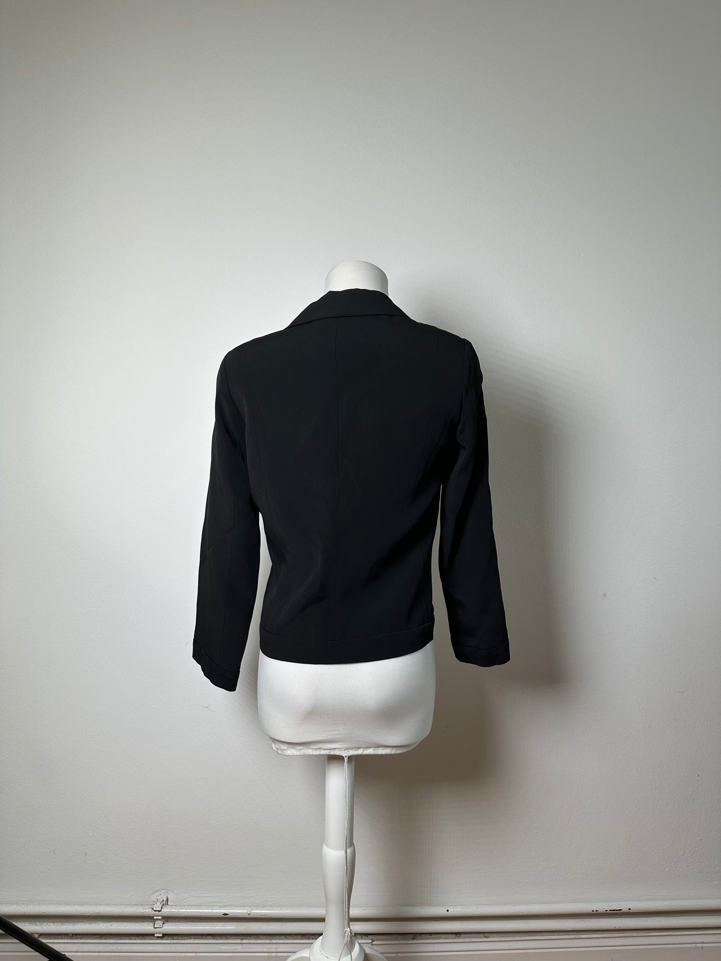 Vintage Loewe Silk Blend Blazer Black S