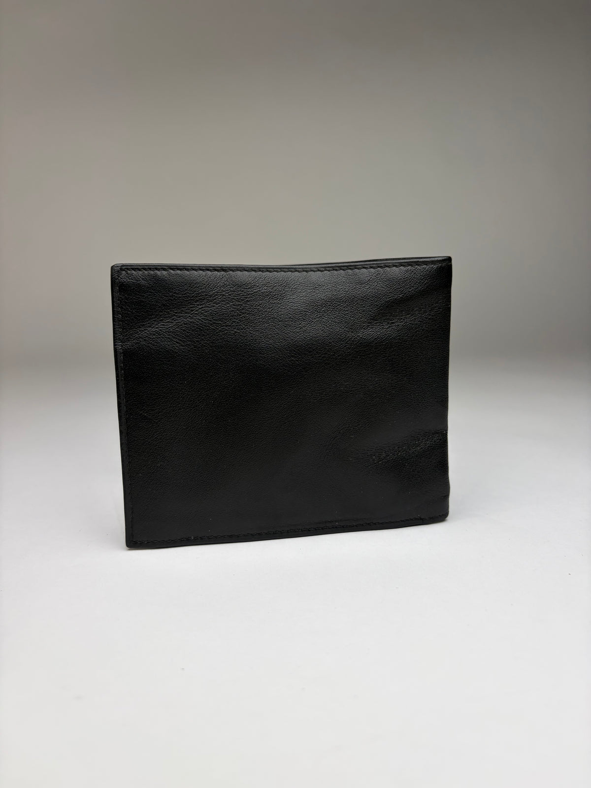 Vintage Givenchy 4G Logo Bifold Wallet c. Late 1970s Black Gold