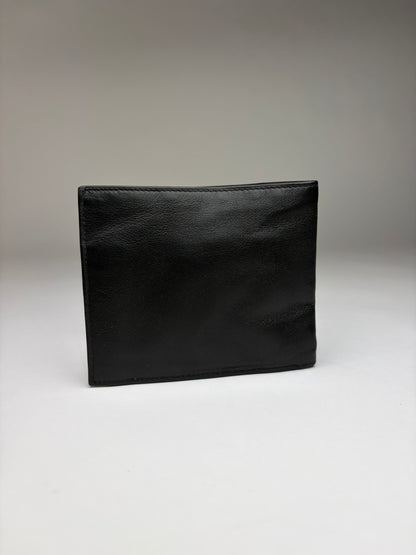 Vintage Givenchy 4G Logo Bifold Wallet c. Late 1970s Black Gold