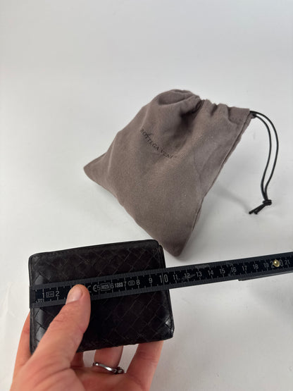 Vintage Bottega Veneta Intrecciato Leather Card Holder Brown