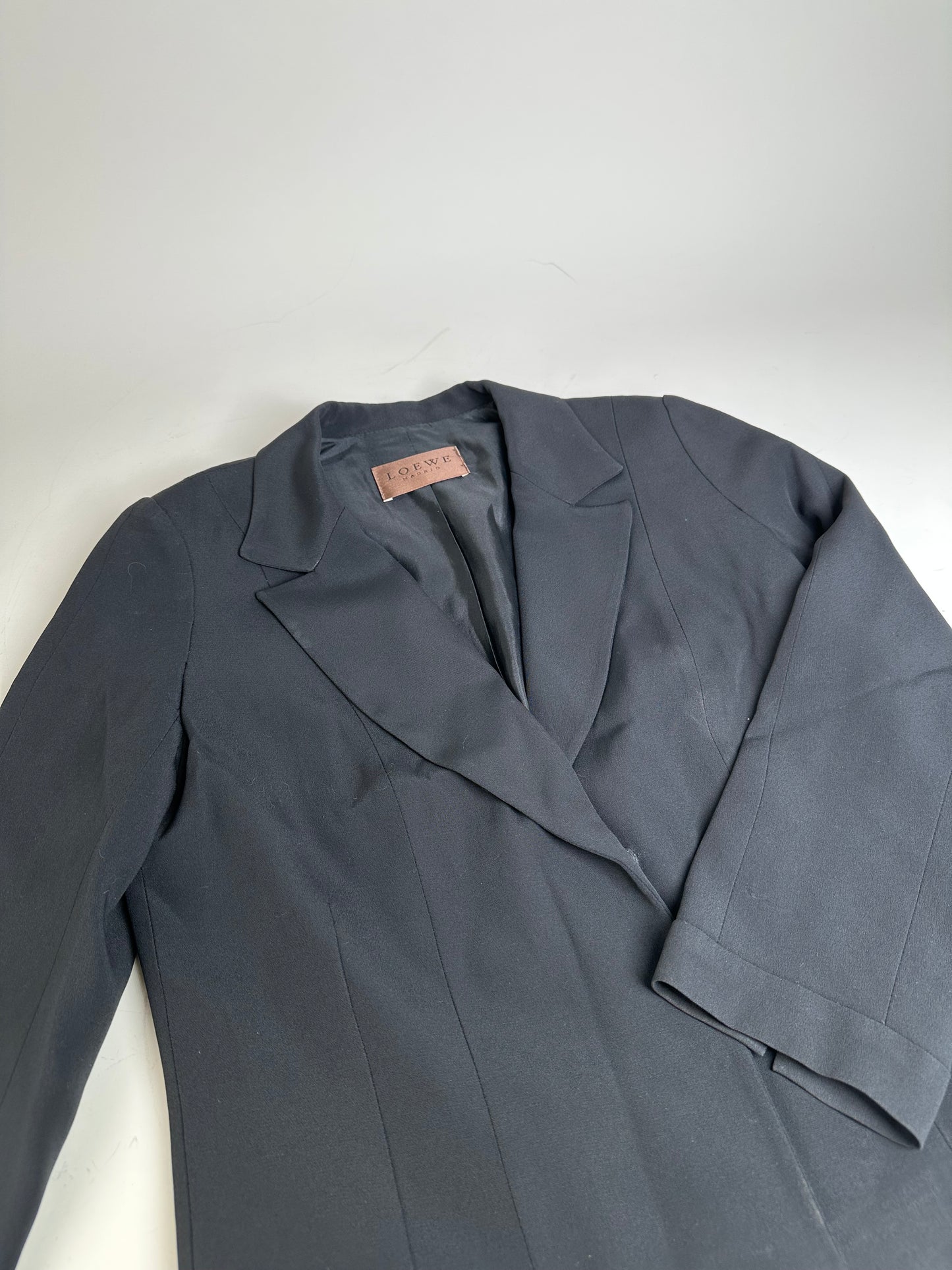 Vintage Loewe Silk Blend Blazer Black S