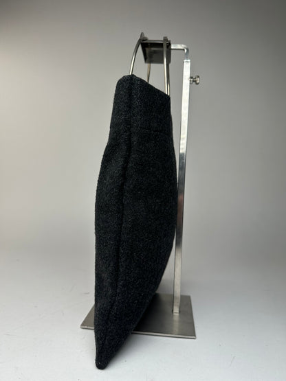 Vintage Courreges Wool Handbag Black