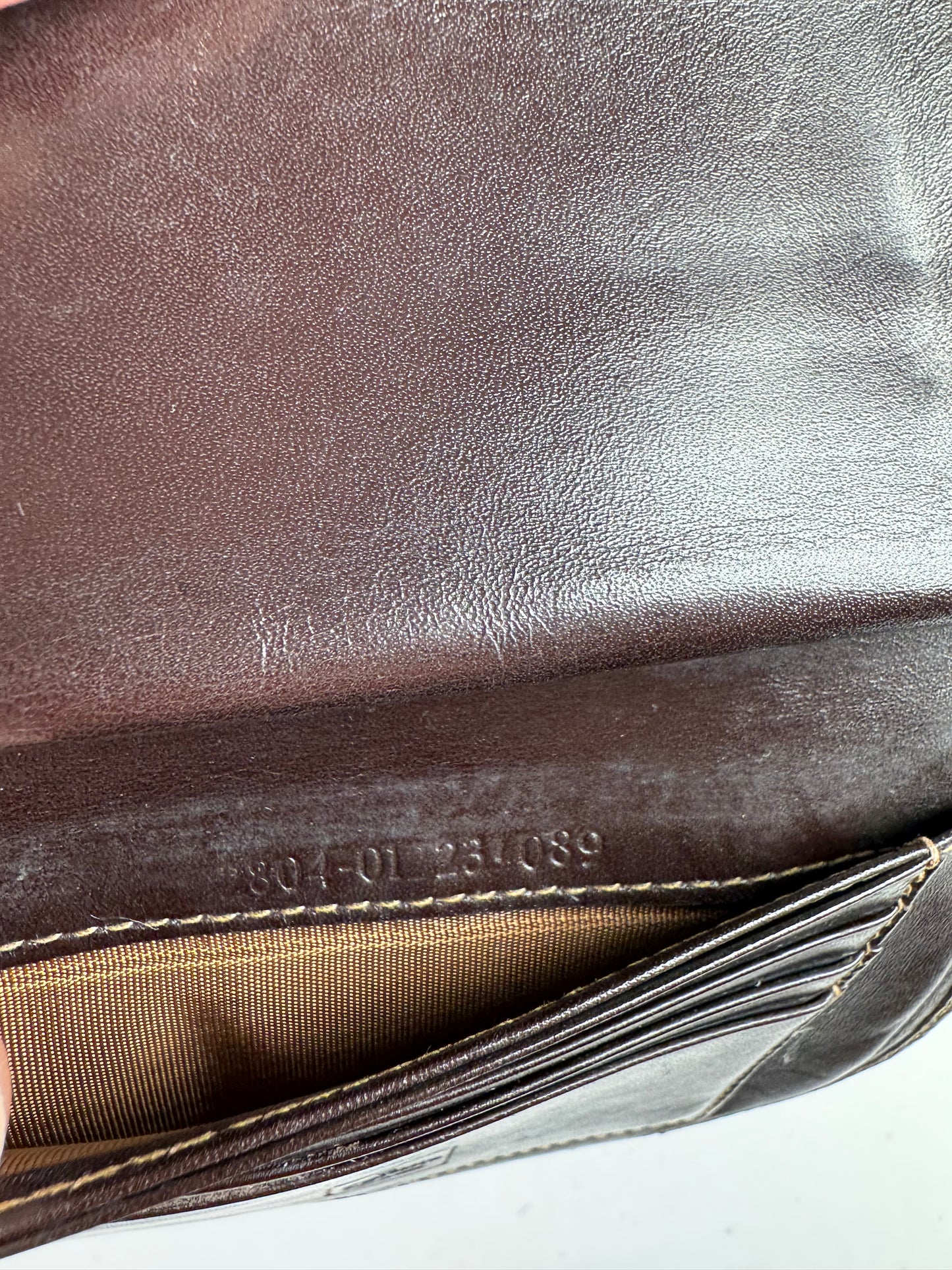 Vintage Fendi Monogram Wallet Brown