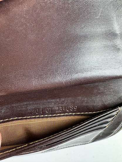 Vintage Fendi Monogram Wallet Brown