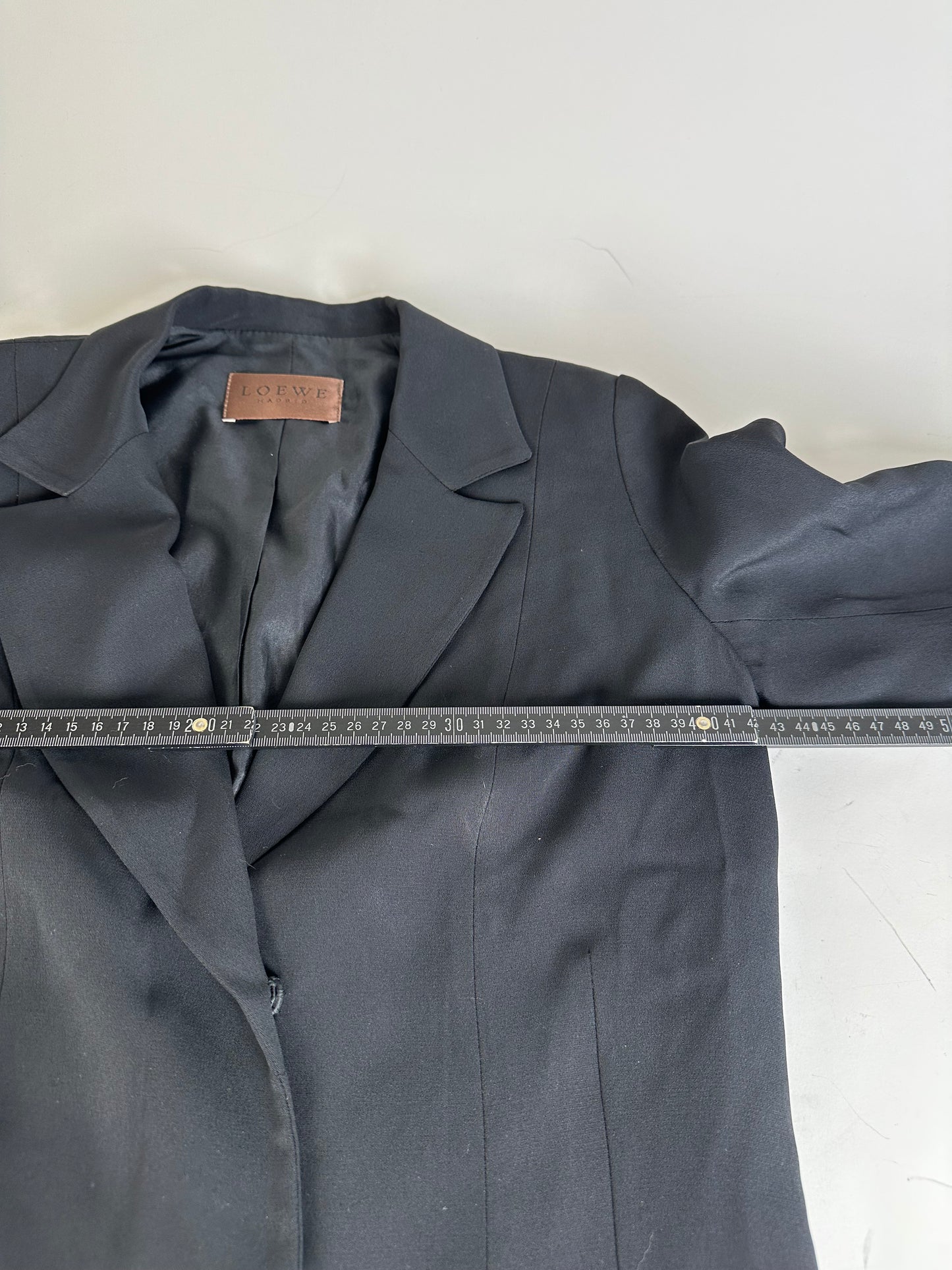 Vintage Loewe Silk Blend Blazer Black S