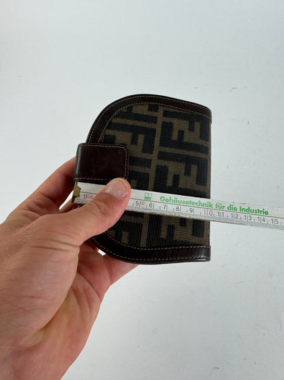 Vintage Fendi Monogram Wallet Brown