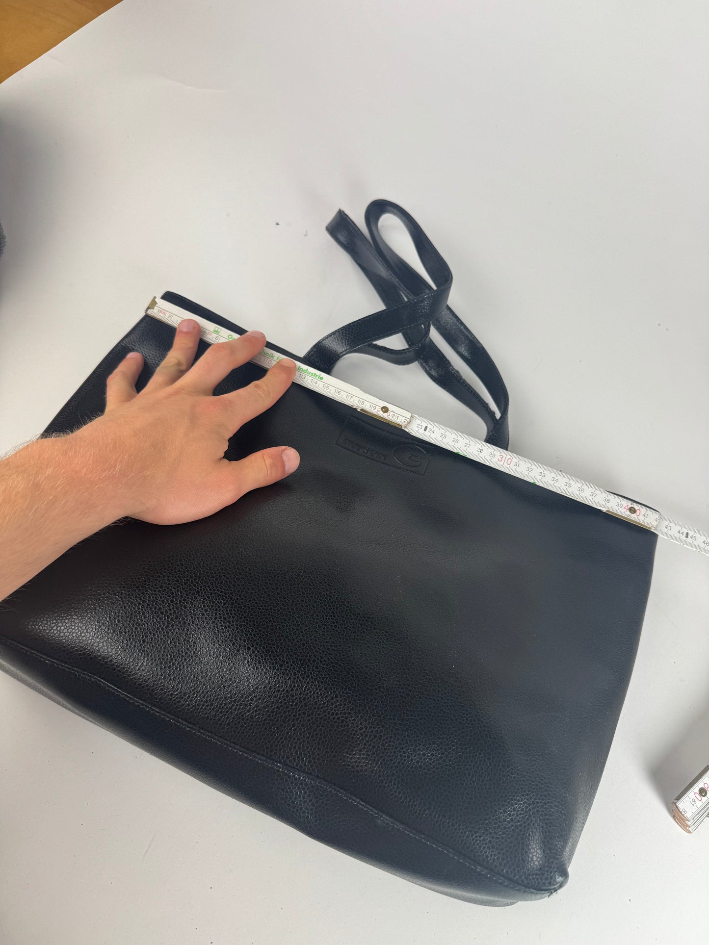 Vintage Givenchy Leather Shopper black