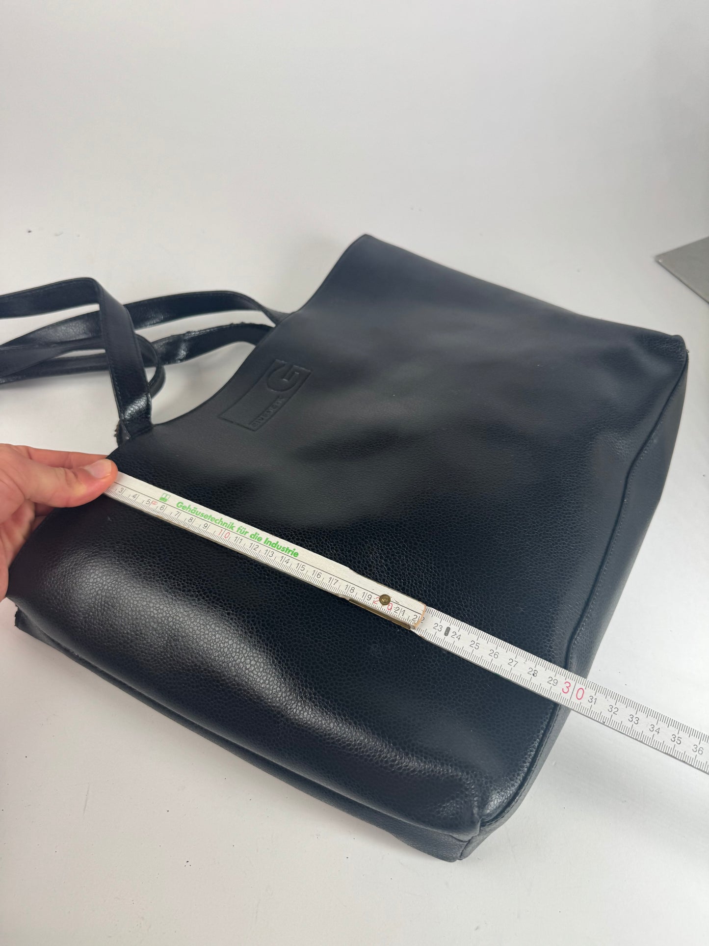 Vintage Givenchy Leather Shopper black