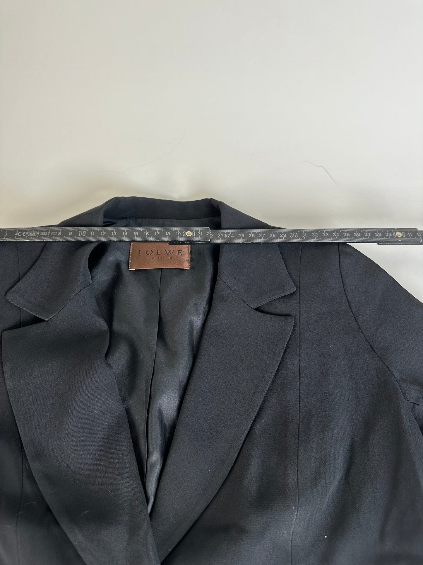Vintage Loewe Silk Blend Blazer Black S