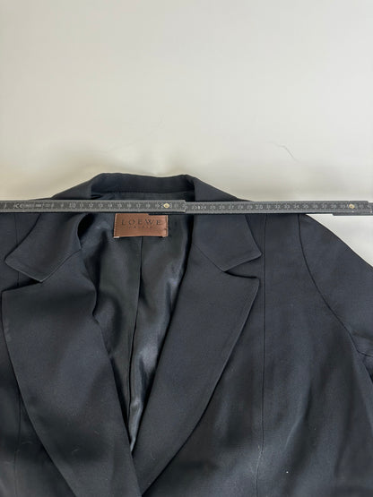 Vintage Loewe Silk Blend Blazer Black S