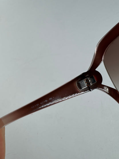 Vintage Gucci Oversized Sunglasses Black Beige