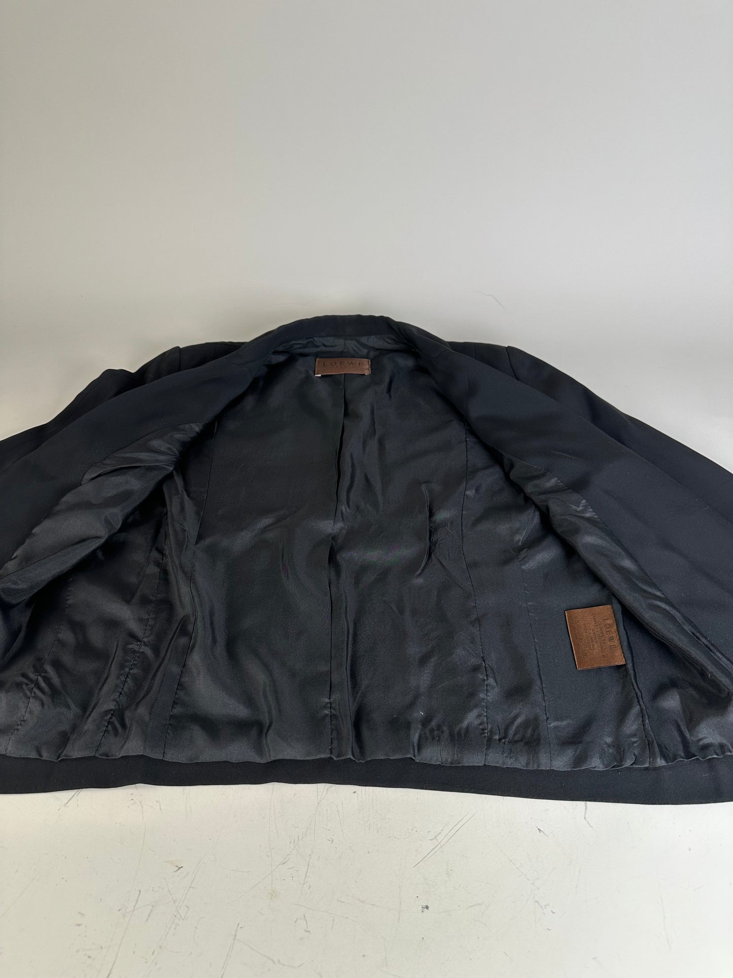 Vintage Loewe Silk Blend Blazer Black S