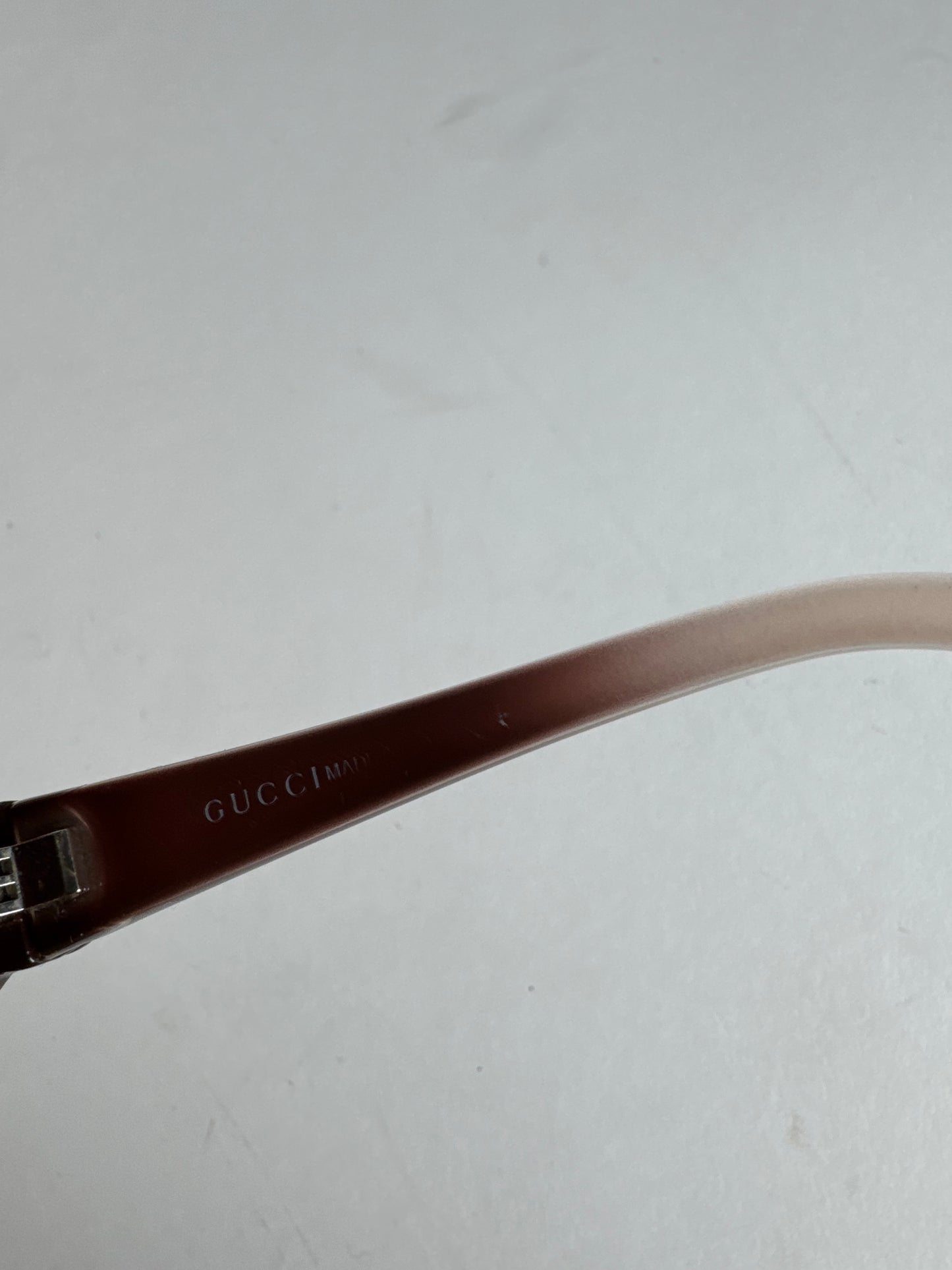 Vintage Gucci Oversized Sunglasses Black Beige