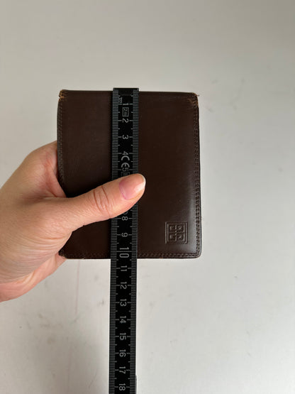 Vintage Givenchy Bifold Leather Bifold Wallet Dark Brown