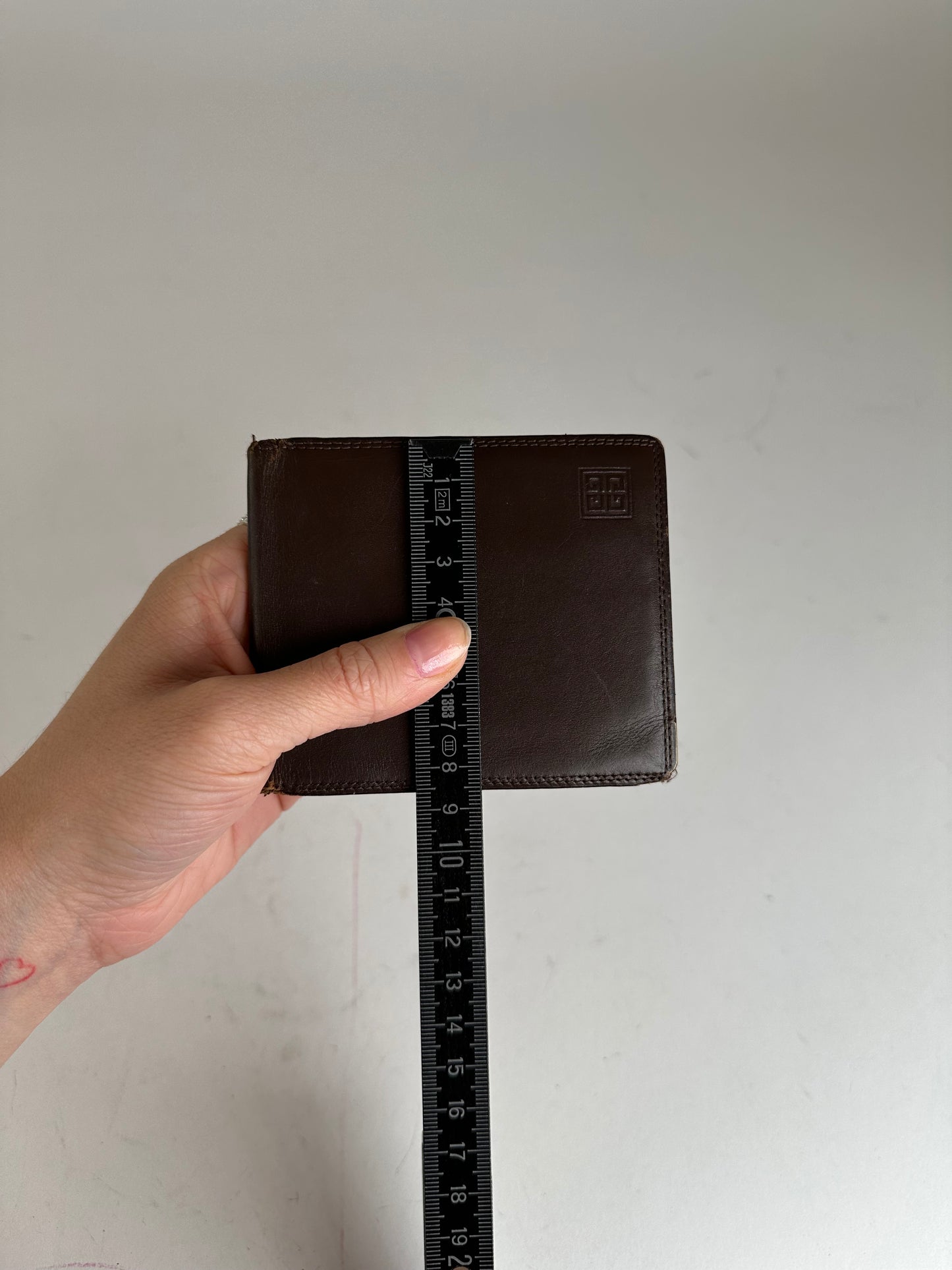 Vintage Givenchy Bifold Leather Bifold Wallet Dark Brown