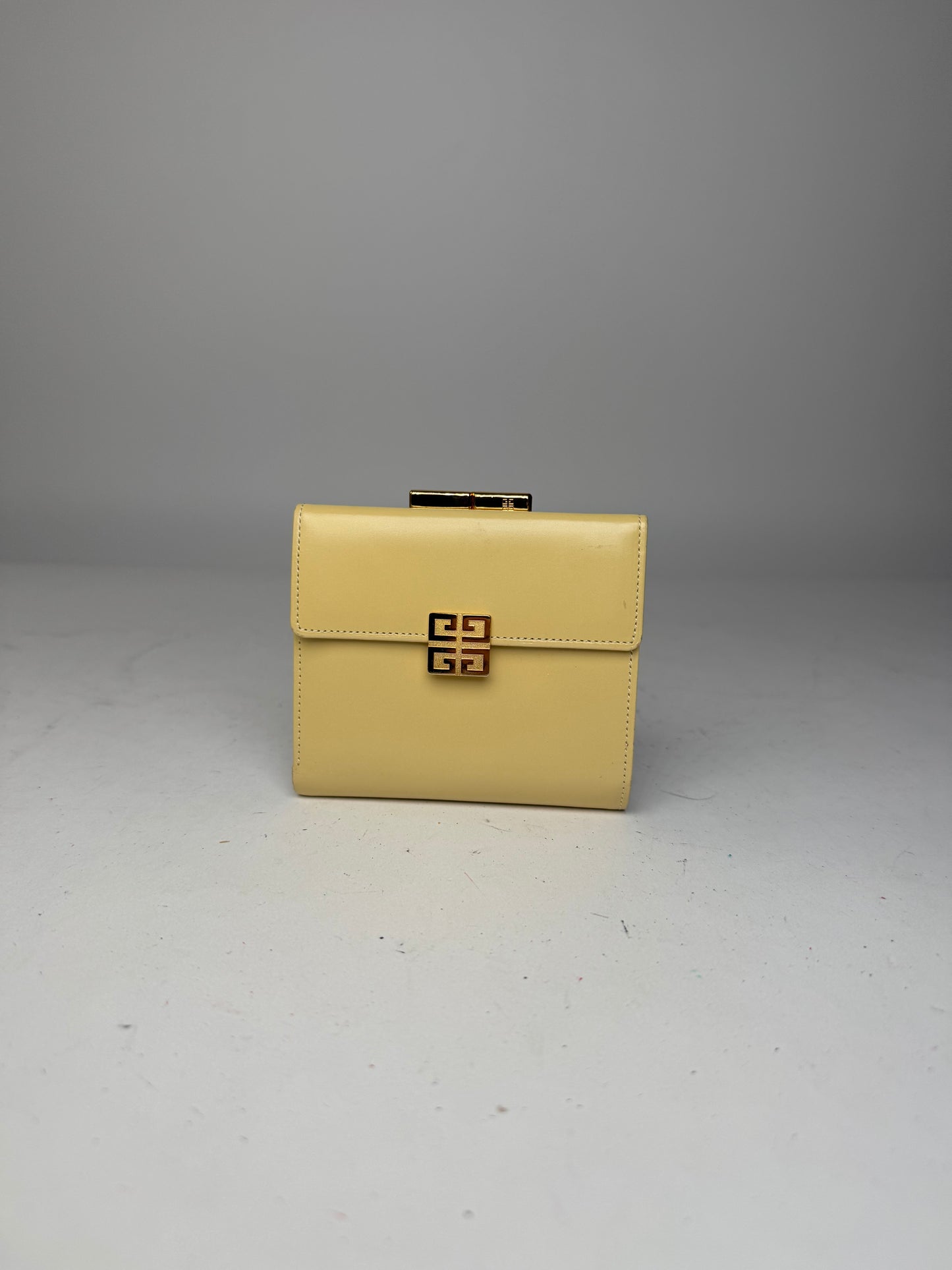 Vintage Givenchy Leather Wallet Cream