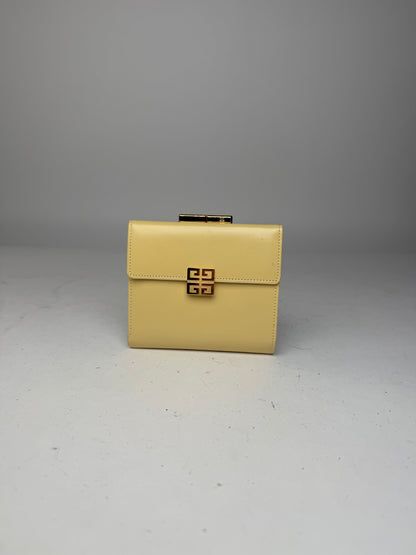 Vintage Givenchy Leather Wallet Cream