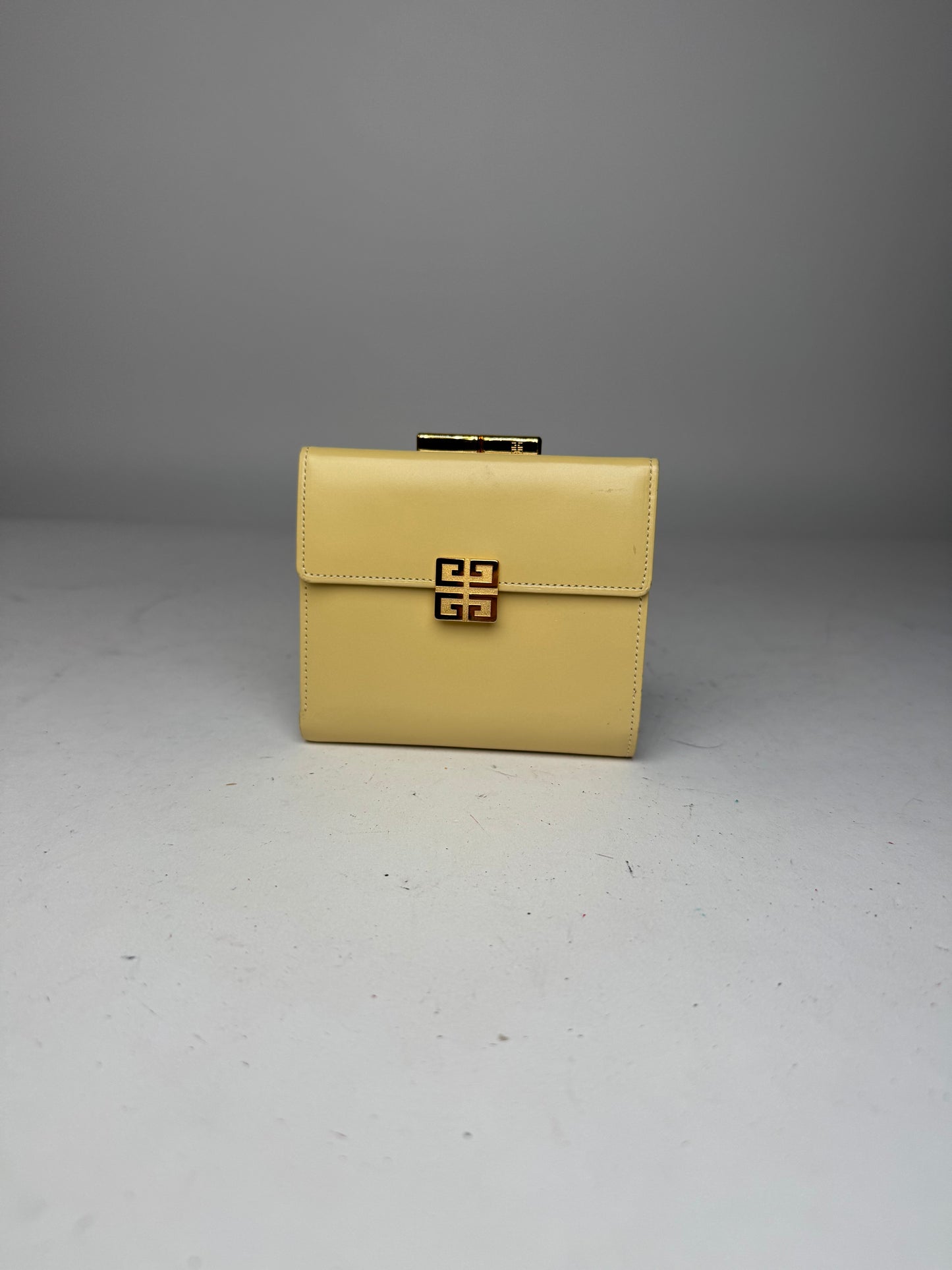Vintage Givenchy Leather Wallet Cream