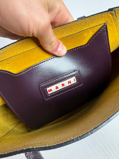 Vintage Marni Leather Bag purple khaki
