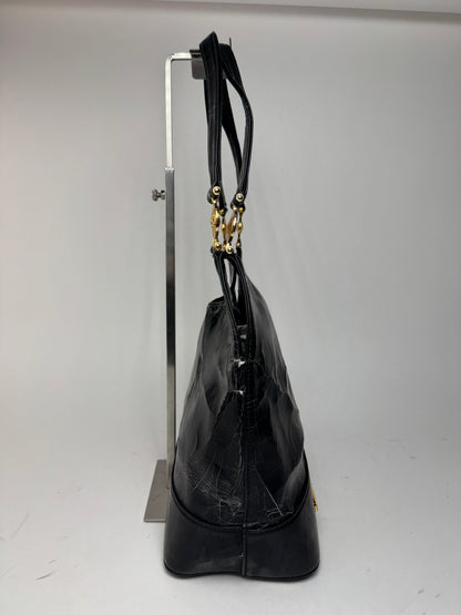 Sac vintage en cuir Versace noir