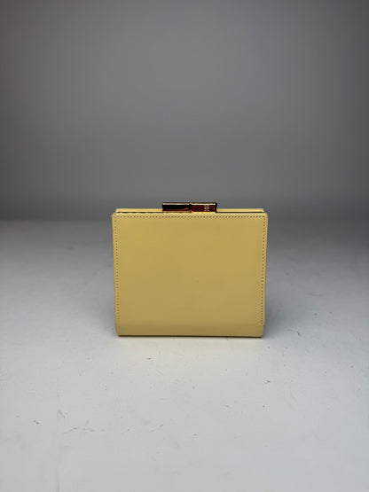 Vintage Givenchy Leather Wallet Cream