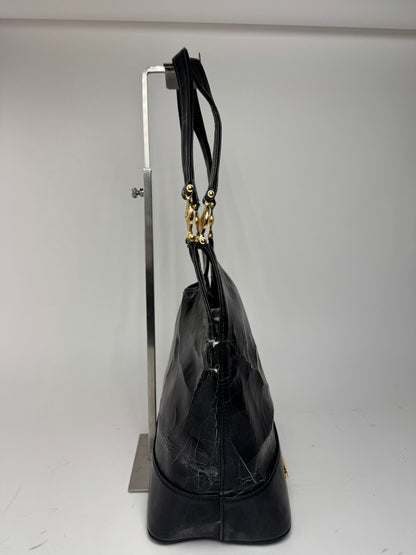 Sac vintage en cuir Versace noir