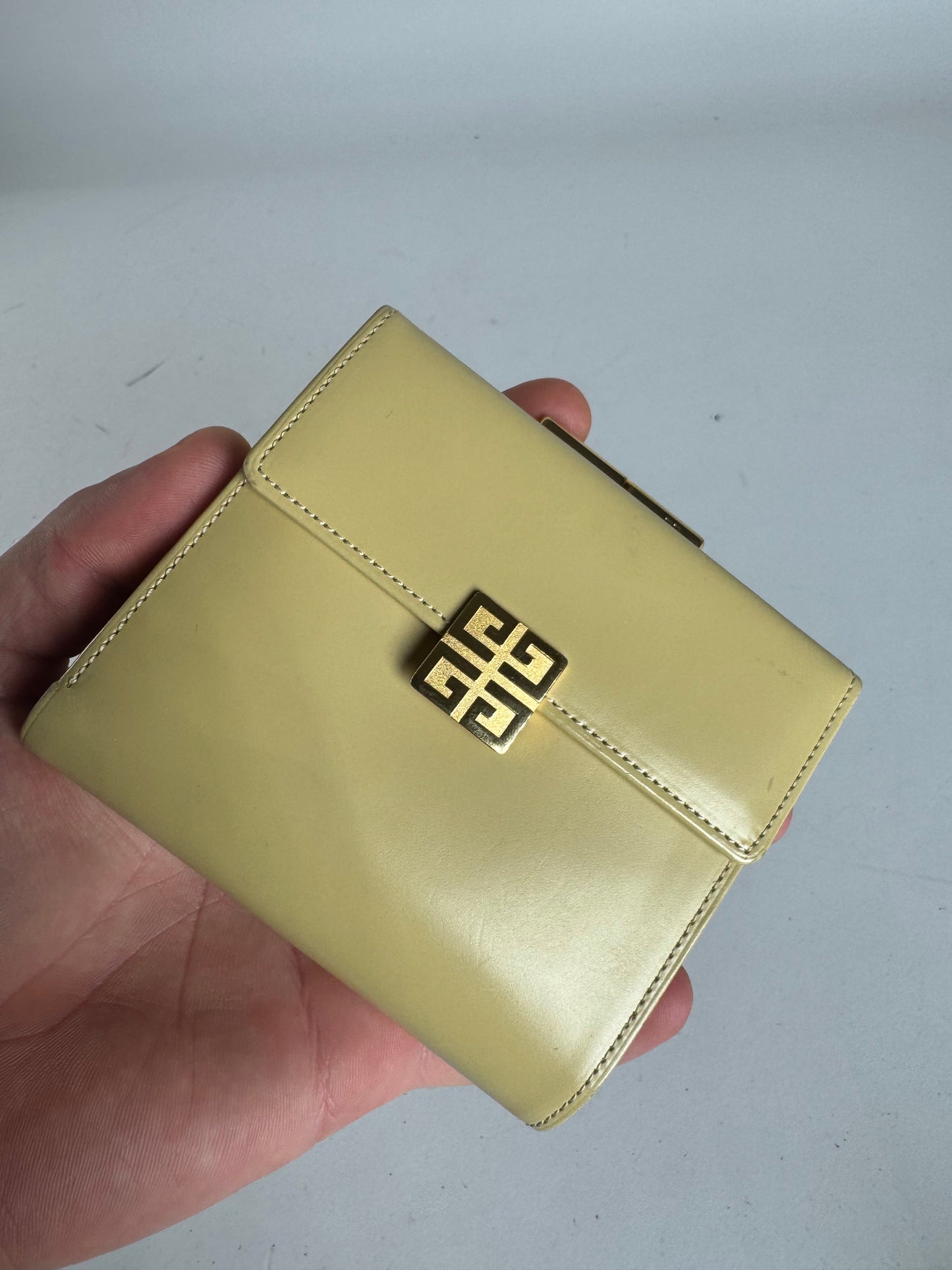 Vintage Givenchy Leather Wallet Cream