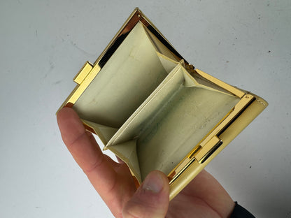 Vintage Givenchy Leather Wallet Cream