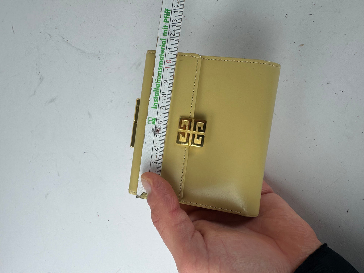 Vintage Givenchy Leather Wallet Cream